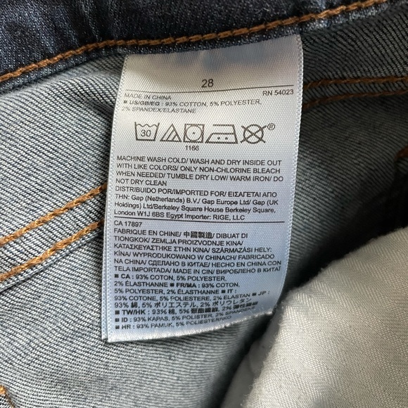 Banana republic new perfect skinny blue jeans 28 - Picture 2 of 4